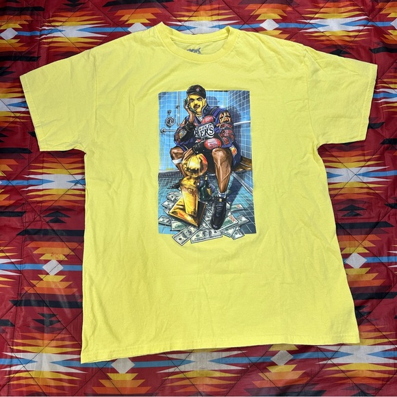 DGK Kobe Bryant Lakers Yellow Short Sleeve T-Shirt Men’s Size Large Skate - Picture 3 of 6